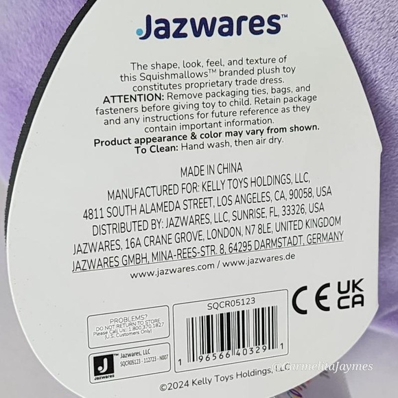 🖤 RAJANI 🐉 Purple Cthulhu Cryptid SELECT SERIES Original Squishmallow Kellytoy - Picture 7 of 9